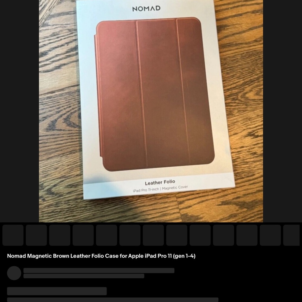 Nomad Brown Leather Folio Case